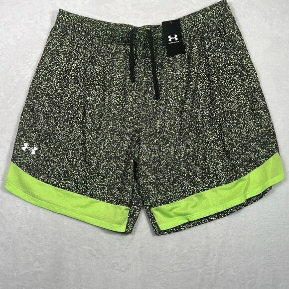 Under Armour Loose‎ fit UA 9" Stretch Printed Training Shorts NWT Men's 2XL - Picture 1 of 7